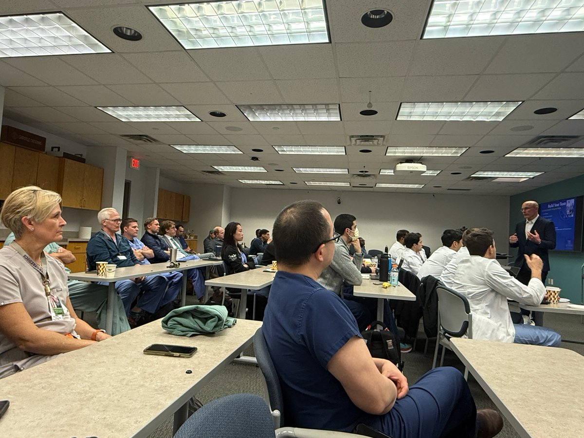 UTSW Orthopaedic Surgery (@utswortho) on Twitter photo #UTSWOrtho had a guest visitor come to our Chiefs Conference.
Bill Robertson, M.D. (<a href="/TMISportsMed/">TMI Sports Medicine</a>) came and spoke about his experience as professional sports team physician.
Thank you, Dr. Robertson, for your visit and sharing your expertise.
<a href="/UTSWMedCenter/">UT Southwestern Medical Center</a> <a href="/DrAntoniaChen/">Antonia Chen</a> #UTSWOrtho had a guest visitor come to our Chiefs Conference.
Bill Robertson, M.D. (<a href="/TMISportsMed/">TMI Sports Medicine</a>) came and spoke about his experience as professional sports team physician.
Thank you, Dr. Robertson, for your visit and sharing your expertise.
<a href="/UTSWMedCenter/">UT Southwestern Medical Center</a> <a href="/DrAntoniaChen/">Antonia Chen</a>