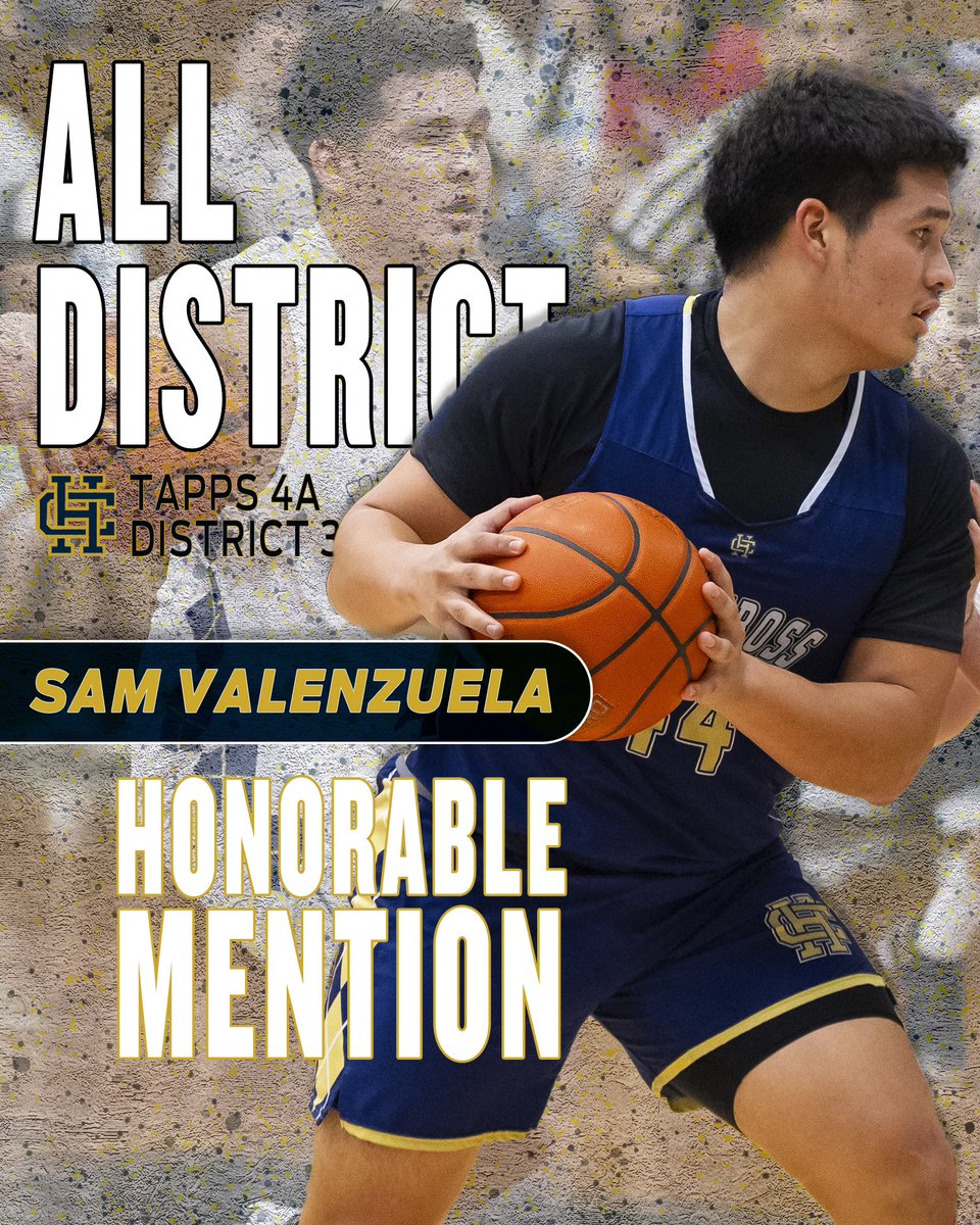 Holy Cross Knights Basketball (@hcbasketball426) on Twitter photo Congratulations to <a href="/SamValenzuela44/">Samuel Valenzuela</a> for earning honorable mention all district! A true enforcer that will be missed!
<a href="/TXPSbasketball/">Texas Private School Basketball</a> <a href="/TXPSMedia/">Texas Private School Media</a> @TXPS_JacobB Congratulations to <a href="/SamValenzuela44/">Samuel Valenzuela</a> for earning honorable mention all district! A true enforcer that will be missed!
<a href="/TXPSbasketball/">Texas Private School Basketball</a> <a href="/TXPSMedia/">Texas Private School Media</a> @TXPS_JacobB