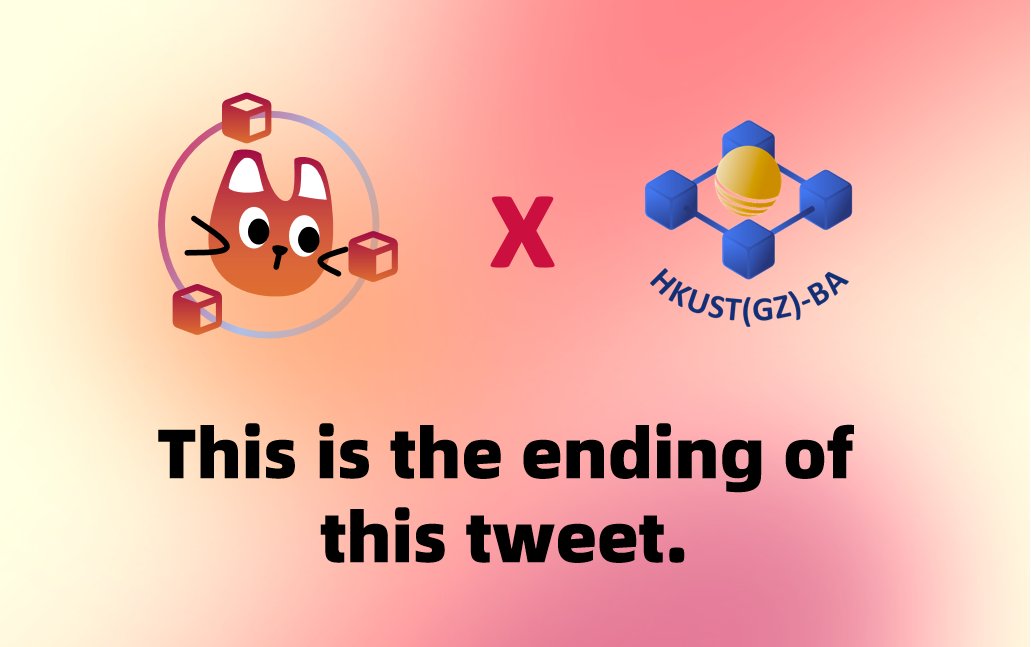CityUDG_BA's tweet photo. 🙏 Huge thanks to our collaborator from HKUST(GZ) Blockchain Association for contributing to CipherBridge! Your expertise and dedication have been invaluable.

Looking forward to future collaborations, pushing the boundaries of blockchain and privacy computing together! 🚀🔐 https://t.co/l4X9S6fkIs