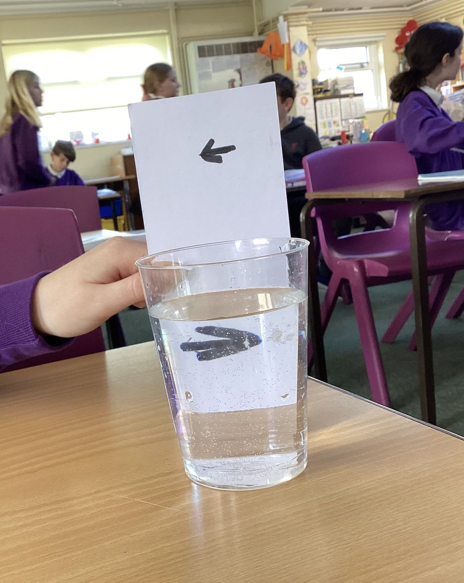 bhhjunior's tweet photo. In science, Y6 have been investigating and explaining refraction. Can you see what is happening in each situation? #bhhjscience #bhhjcollaboration @OakTreesMAT https://t.co/lu5Z6tQrpy