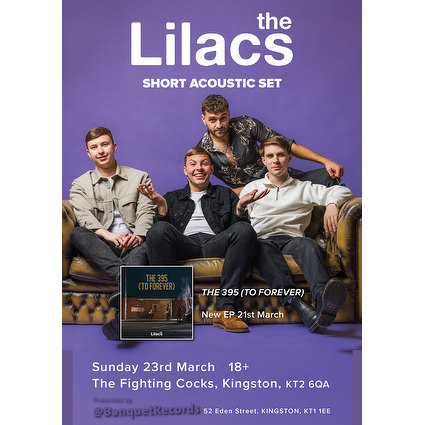 BanquetRecords's tweet image. THE LILACS

ahead of the signing session and show on Sunday, copies of The Lilacs' The 395 To Forever are with us now banquetrecords.com/search?q=lilac…