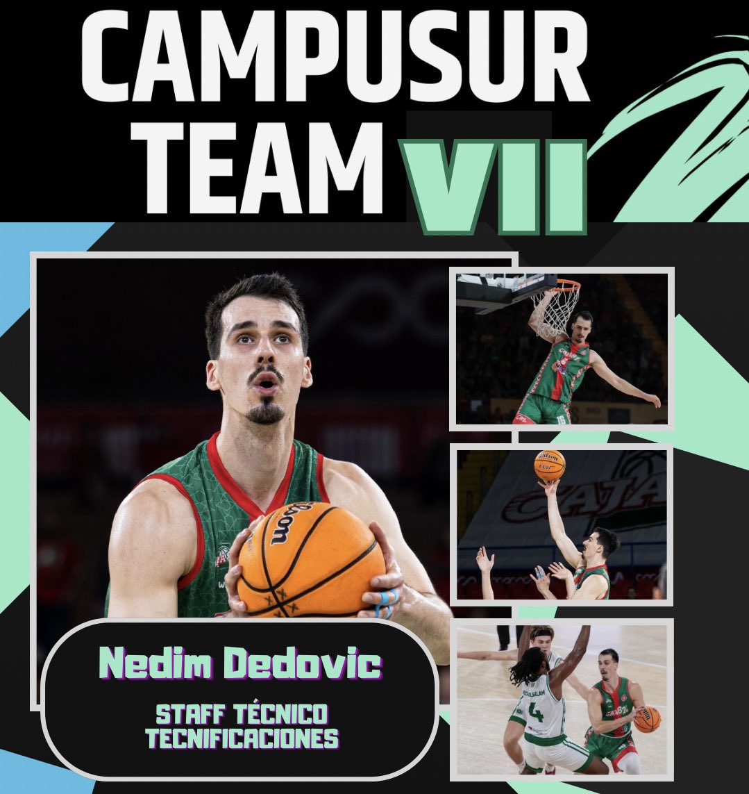 💥💣Nedim Dedovic Se incorpora a CAMPUSUR TEAM REBORN como miembro del STAFF TÉCNICO, jugador de gran nivel en ligas profesionales, que aportará el máximo de calidad técnica y humana a nuestros CAMPERS. No te quedes sin tu plaza, son limitadas. ➡️forms.gle/GQVZmhaspH3Vbn…