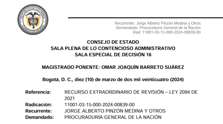 Disciplinario. RECURSO EXTRAORDINARIO DE REVISIÓN-Caso concejales de B/manga. Principio de favorabilidad-prescripción. Término para proferir fallo de 2a instancia. drive.google.com/file/d/1C39gVt…
