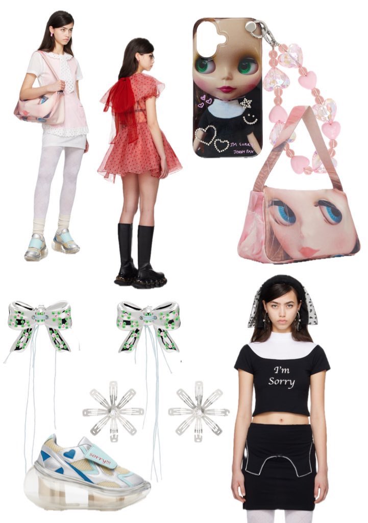 I'M SORRY BY PETRA COLLINSの新作ssenseにアップされてた🧸🫶🏻