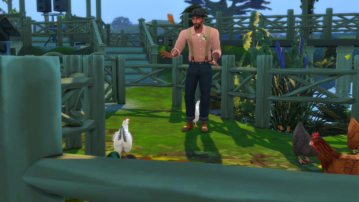 Sims_Soul's tweet image. La vaca no se dejó abrazar 🥲 pero a los pollos les encantó el chiste 😅 #TS4 #Sims4 #TheSims4 #ShowUsYourSims
