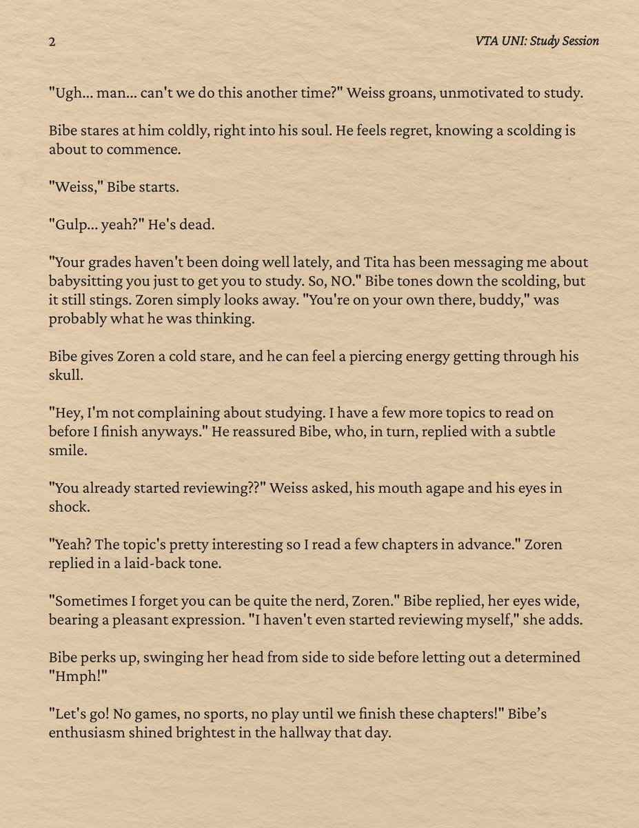 limonsaida's tweet photo. 「VTA University: "Study Session"」

Weekly short story series drop! I will be posting weekly stories set in the University AU. Please look forward to it and enjoy!

#AUniVT #widdersketch #DoarkArts #maganduck
[1/2] https://t.co/yqgcPTi4Ry
