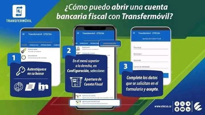 Utilice las pasarelas de Pago...ahora con la opción de  obtener su CUENTA FISCAL en solo 3 pasos...
#EtecsaTeAcompaña 
#JuntosPodemosMás 
#TransformaciónDigital 
#EtecsaConCuba
