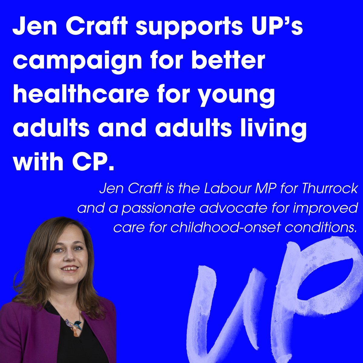 upmovement_cp's tweet photo. We’re thrilled to have the support of MP Jen Craft in our campaign for better healthcare for young adults and adults living with cerebral palsy (CP). 🙌💙
.Thank you, Jen, for standing with us! 👏#JenCraftMP  #CerebralPalsy #HealthEquity
#GPsForCP #cpisforlifenotjustforchildhood https://t.co/jeVm9JQbx4