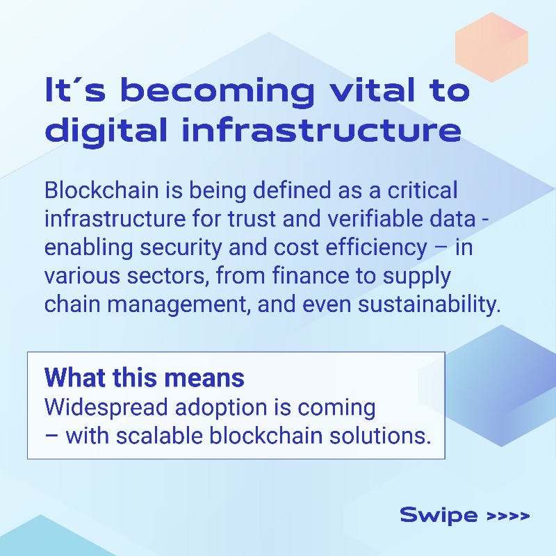 BSVBlockchain's tweet photo. The world is no longer asking if blockchain is the answer, but how fast it can be adopted.

Swipe for more #WEF25 insights &amp; click the links below to hear how #blockchain is shaping business.

FT Live webinar: https://t.co/bZkFfZB0Xd

Davos Daily Show: https://t.co/xXmKmAWgmT