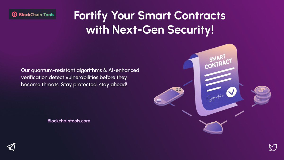 ToolsBlockchain's tweet image. Your blockchain deserves bulletproof security! Traditional audits leave gaps, but our quantum-resistant algorithms &amp;amp; AI-enhanced verification ensure zero vulnerabilities. Stay ahead of hackers and safeguard your crypto assets before it’s too late! 

#SmartContrac #BlockchainAudit