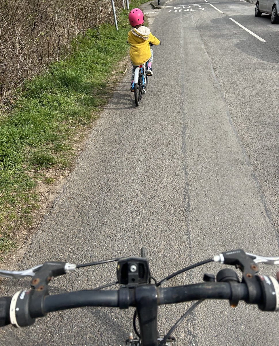 Katy__Perry's tweet image. First bike ride with us both on bikes! She’s not a baby any more!