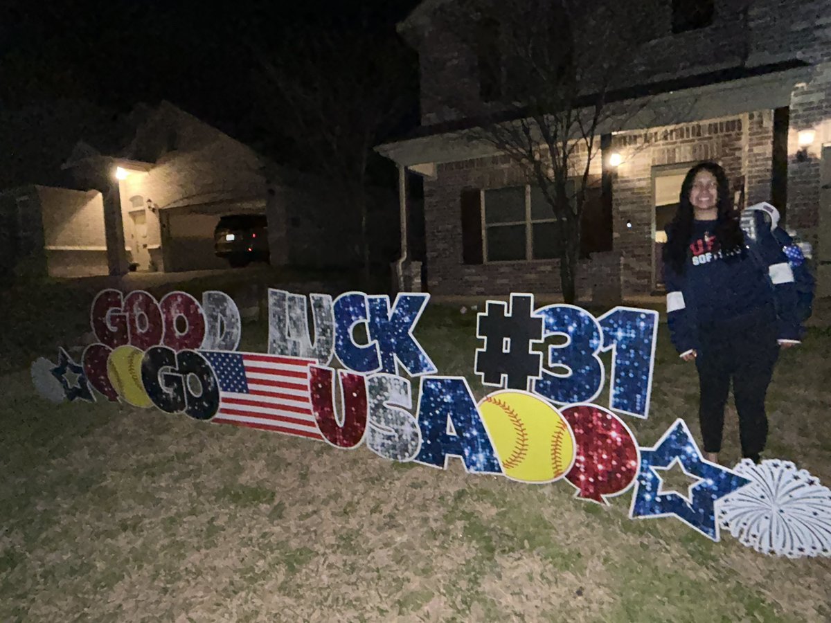 Maci Barnes (@macibarnes2029) on Twitter photo It’s finally time! Panam games here we come! Safe travels to all my teammates. Can’t wait to meet and hit the field with you!
#TeamUSA🇺🇸
#AuidenceOfOne
#HisPlan
#AllGloryToGod
<a href="/USASoftballJWNT/">USA Softball Junior Women’s National Team</a> <a href="/USASoftball/">USA Softball</a> <a href="/usaspresident/">Dave Devine</a>
<a href="/BombersTexas/">Texas Bombers Gold 14u Malpass</a> <a href="/bombers_academy/">Bombers Academy</a> <a href="/bombers_fp/">Bombers Fastpitch</a> It’s finally time! Panam games here we come! Safe travels to all my teammates. Can’t wait to meet and hit the field with you!
#TeamUSA🇺🇸
#AuidenceOfOne
#HisPlan
#AllGloryToGod
<a href="/USASoftballJWNT/">USA Softball Junior Women’s National Team</a> <a href="/USASoftball/">USA Softball</a> <a href="/usaspresident/">Dave Devine</a>
<a href="/BombersTexas/">Texas Bombers Gold 14u Malpass</a> <a href="/bombers_academy/">Bombers Academy</a> <a href="/bombers_fp/">Bombers Fastpitch</a>