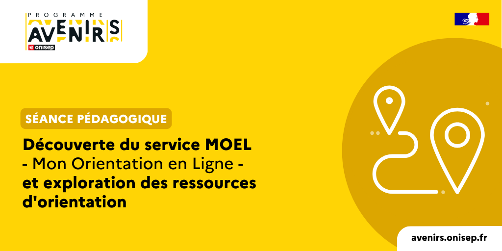 #Equipeséducatives ➡️ Vous souhaitez aider vos élèves de 3e à mieux s'orienter ? Nous vous proposons de leur faire découvrir le service MOEL #MonOrientationEnLigne, à travers une séance interactive conçue pour eux 👉️ fcld.ly/reso_moel_3eme 
#orientation #Avenirs #collège