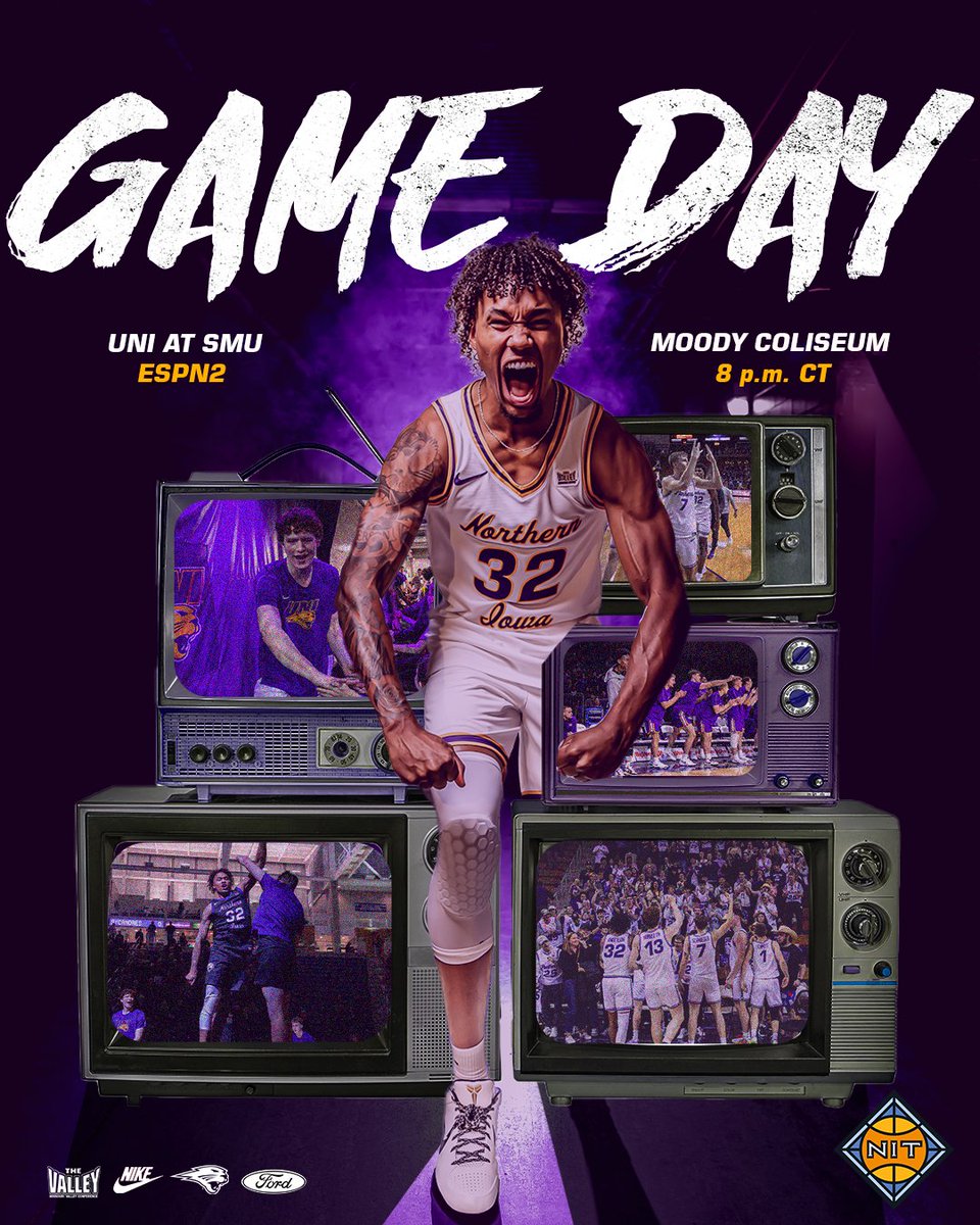 NIT game day down south! 🤠 

🆚: SMU (NIT First Round)
📍: Dallas, Tex.
🏟️: Moody Coliseum
⏰: 8 p.m. CT
📺: bit.ly/4hGFYoU
📊: bit.ly/2r2AP6Y
📻: bit.ly/3FOLPLF

#EverLoyal #1UNI #Family #NIT