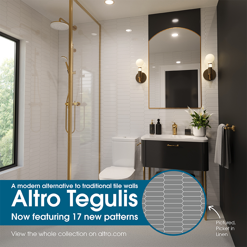 No cracked tiles. No scrubbing grout. 

Just effortless style + hygiene...

Now in 17 NEW patterns, our hygienic wall panels offer:
✔️ Low maintenance 
✔️ Faster install 
✔️ Waterproof &amp; hygienic 
✔️ Customizable designs for any space

Discover more ➡️ ow.ly/NOfB50Vaxqh
