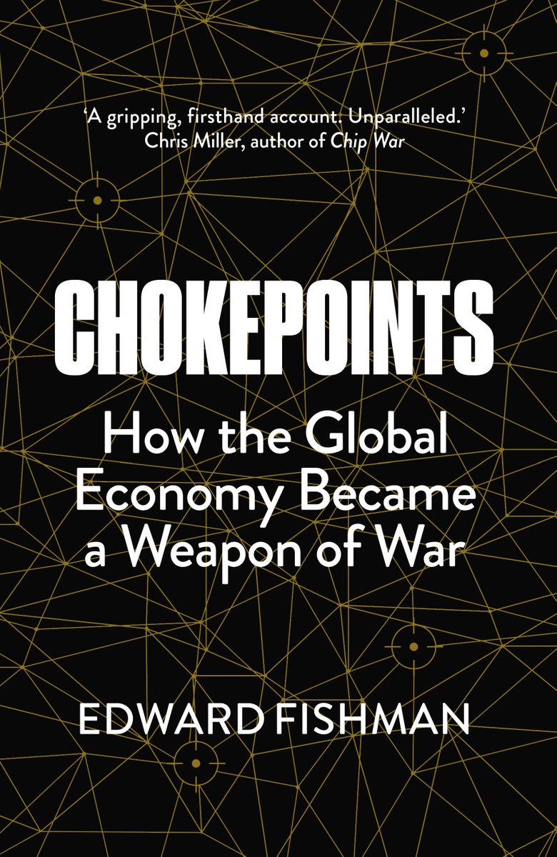 eandtbooks's tweet image. Discover how crucial chokepoints such as the US dollar and chip technology have become the new weapons of war in this RUSI event on 7 April with #Chokepoints author @edwardfishman.

Tickets available here: my.rusi.org/events/chokepo…

#economics #economy #finance #NonFiction