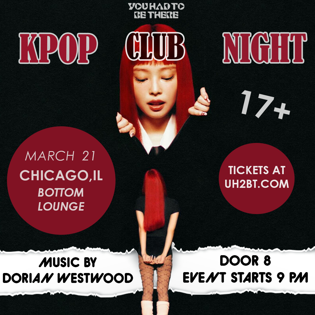 FRIDAY!
Tell your besties that KPOP Club Night will be at Bottom Lounge this Friday, March 21st! You don't want to miss this! 🎟️: bit.ly/43ee5kF