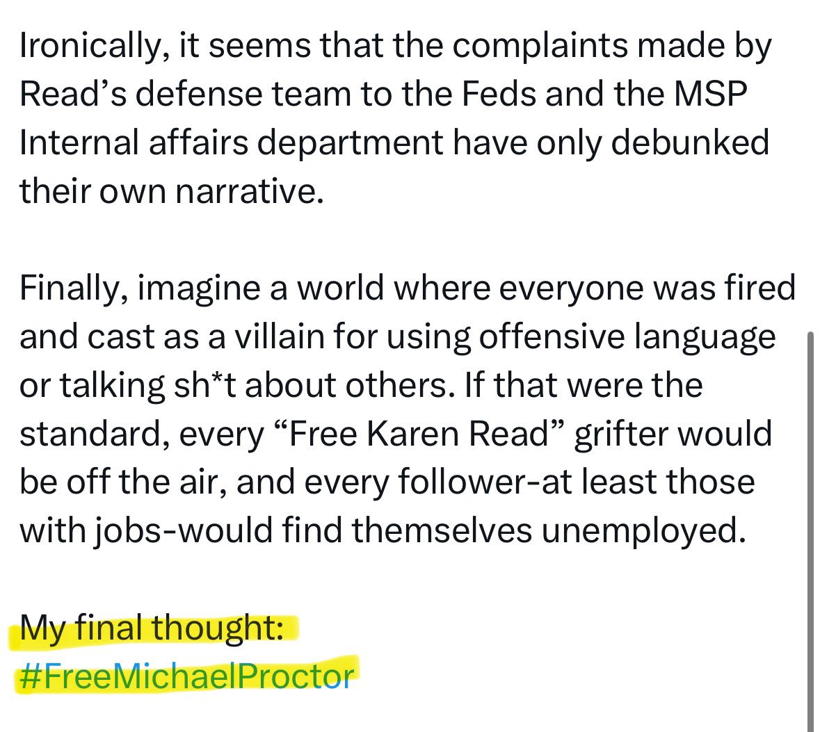 FKR102445's tweet photo. In honor of Michael Proctor, today is the inaugural… #WackJobWednesday
Who better to honor than the Lama Mama.
Hey mama, can you pay your respects to the disgraced/terminated trooper and do the #FreeMichaelProctor tweet again one more time for me?
@MamaLama43 https://t.co/yGrqMgFQQj