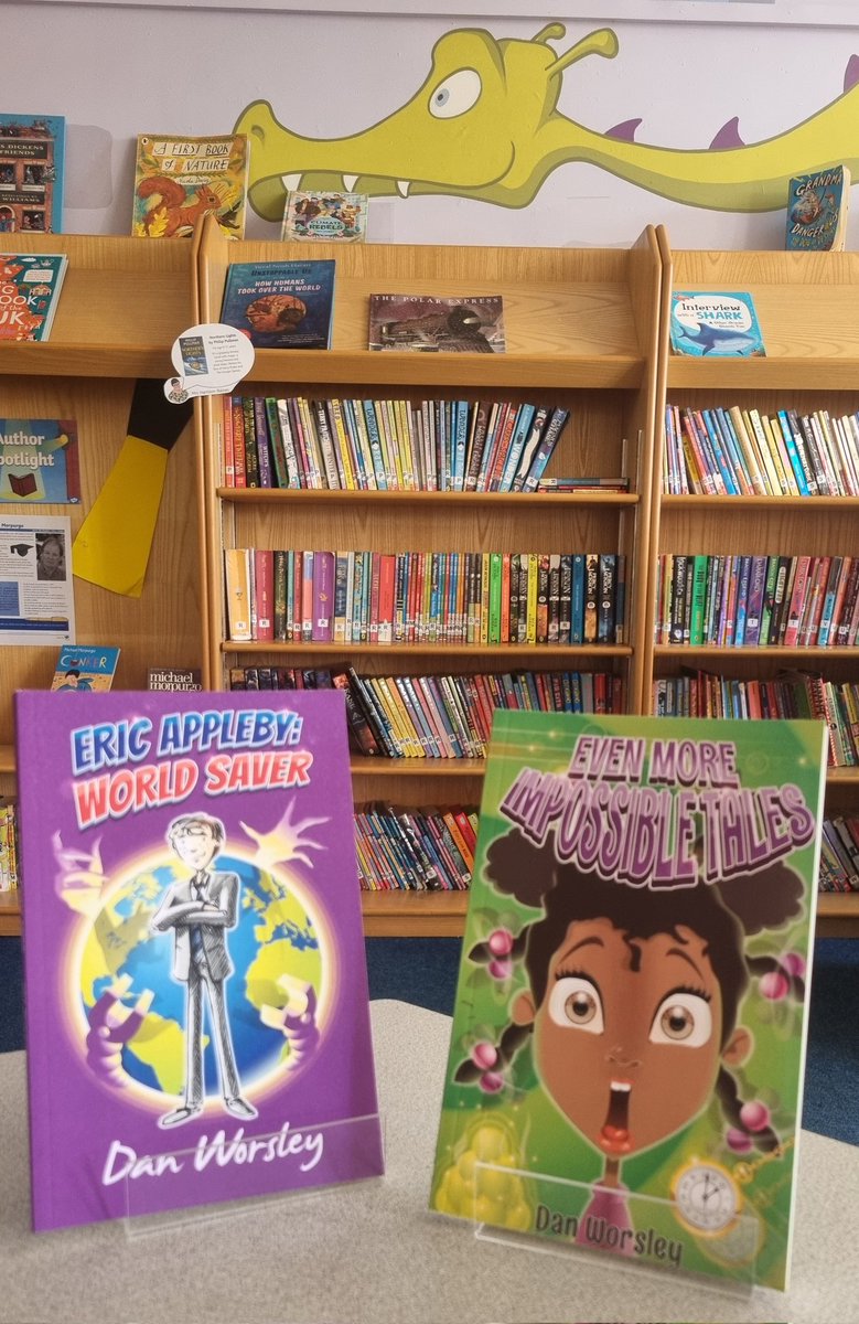 Great to see <a href="/dan__worsley/">Dan Worsley</a> again today to sign books for our children. 📖✍️🏼 
Thank you for the kind donation to our library too. 💜