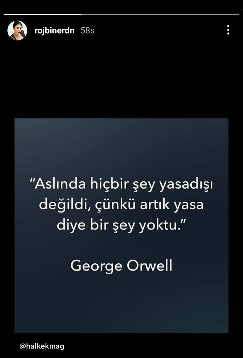 fearlesmatilda's tweet photo. "nothing was illegal anymore since there were no longer any laws" 
rojbin reposting a quote of George Orwell's 1984 book. My girl keeps slaying trully https://t.co/effBxXXcHy