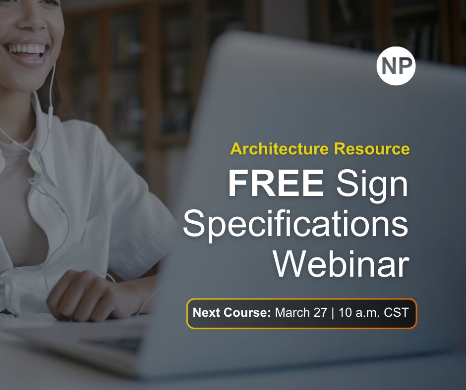 NovaPolymers's tweet photo. The most common challenge architects face is ensuring all designs meet the latest ADA standards &amp; accessibility codes. Stay informed on wayfinding guidelines &amp; updates joining our FREE sign specifications webinar!

🗓️ Next Class: Mar., 27 at 10 a.m. CST
📲 https://t.co/Kn0pBv2Vhh https://t.co/MQ0BkPPMvw