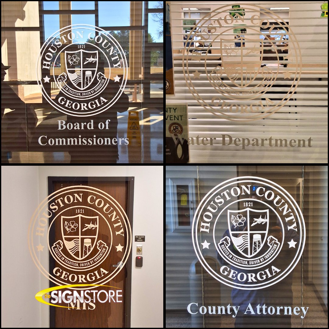 signstoremacon's tweet image. Complete signage package for the Houston County Board of Commissioners. Directional signage, routed letters, vinyl graphics, custom and expertly installed. Need signage? We’ve got you covered. Call today 1-800-316-9530
#HoustonCounty #SignageSolutions #CustomPlaques #MaconGA