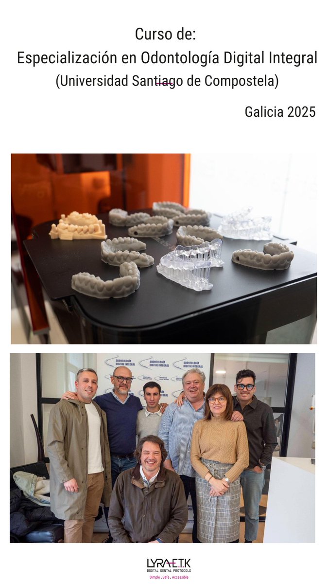 🔹 Innovación y formación en odontología digital 🔹

Hemos vivido una intensa jornada en una nueva colaboración con el Curso de Especialización en Odontología Digital Integral de la Universidad de Santiago de Compostela. 💡🎓

Simple. Safe. Accessible 😁

#OdontologíaDigital