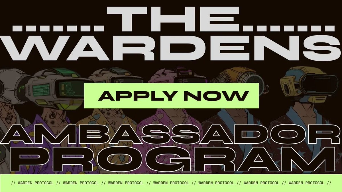Adefash01's tweet photo. Introducing “The Wardens” – Join the First-Ever Warden Protocol Ambassadorship Program

Published Mar 14, 2025
By Team Warden

Awaken with The Wardens: The Dawn of Conscious Digital Beings 
https://t.co/57dDjhL9uY https://t.co/1uHbEVJuZl