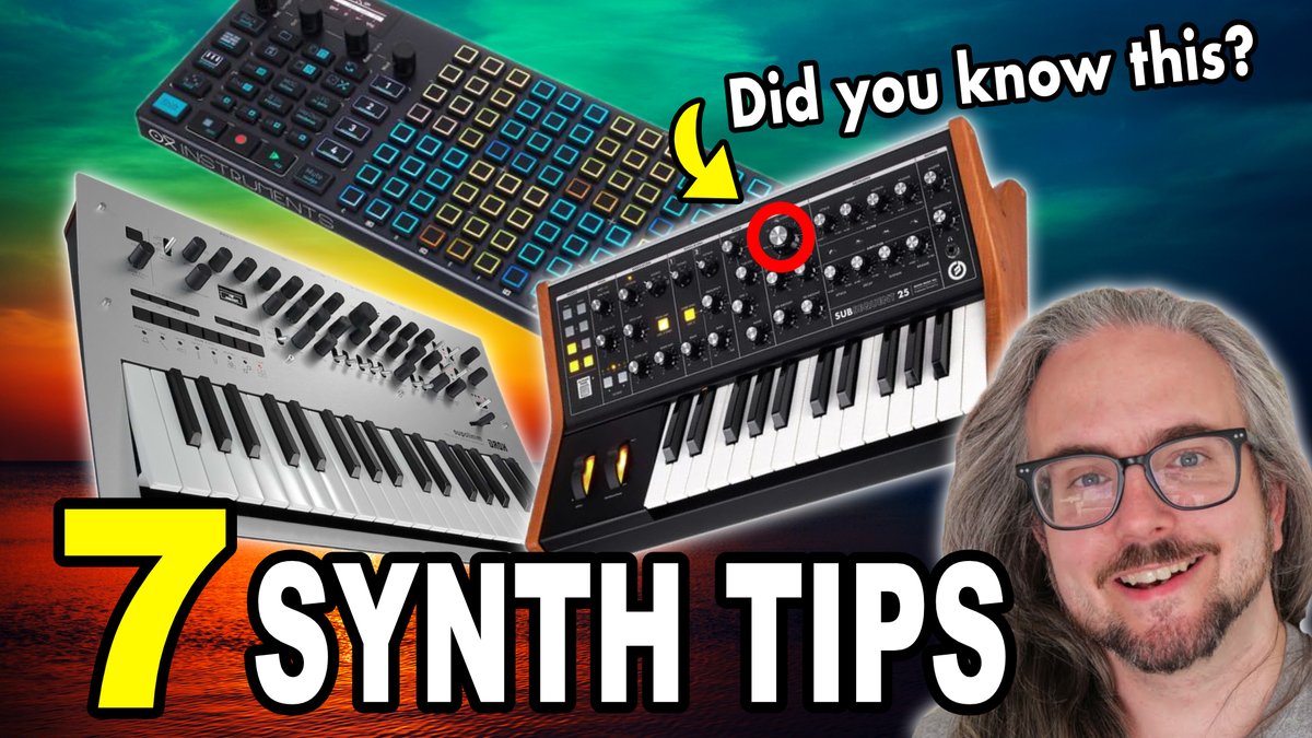 Need some synthspiration? If so you are in luck! In today’s vid me and a few friends share 7 life changing synth tips! Watch here: youtu.be/6flsq3Kxi_w
