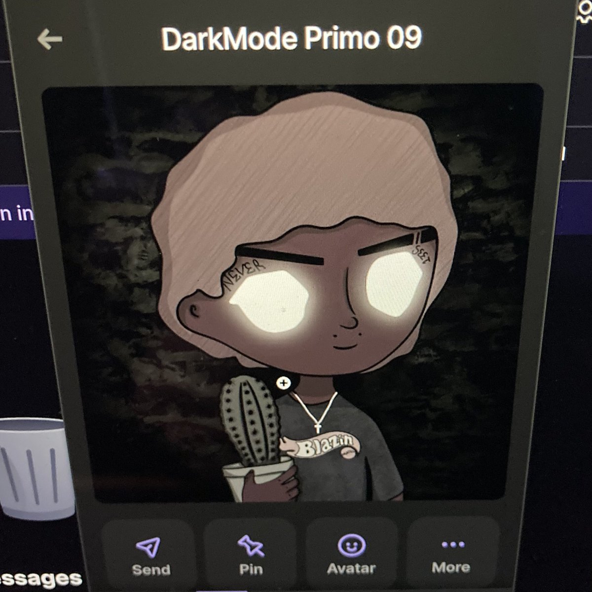 Captain Dickles (@captaindickles) on Twitter photo The most talented artist <a href="/_tailingthesun/">tailingthesun.eth</a> made my DarkMode Primo #9 and it is🔥 Get your <a href="/primosnft/">thx for plyin</a> turned Dark! These 1/1s hit so hard Doodles be shaken 💪
Check out the collection
Don’t sleep on it
exchange.art/thetailingthes…
#Primos #DarkMode The most talented artist <a href="/_tailingthesun/">tailingthesun.eth</a> made my DarkMode Primo #9 and it is🔥 Get your <a href="/primosnft/">thx for plyin</a> turned Dark! These 1/1s hit so hard Doodles be shaken 💪
Check out the collection
Don’t sleep on it
exchange.art/thetailingthes…
#Primos #DarkMode
