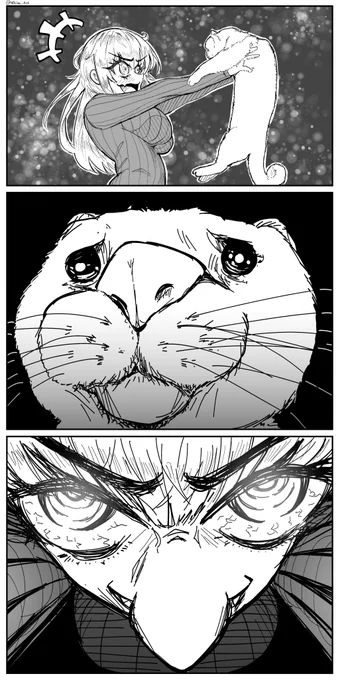 Playing With Cat. 