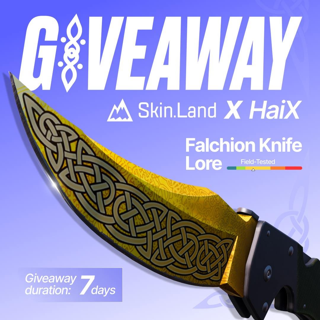 🟡220$ KNIFE GIVEAWAY🟡
Very simple requirements:
1) Follow <a href="/SkinLand_market/">Skin.Land</a> 
2) Follow Me (<a href="/KingHaiX/">HaiX </a>)
3) RT
4) @ 1 person in the comments
Winner will be chosen in 7 days, Good Luck Everyone!