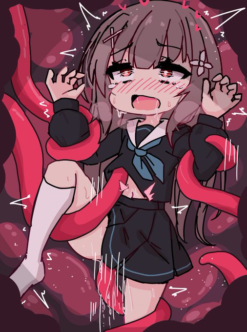 突然の触手ユユちゃん 