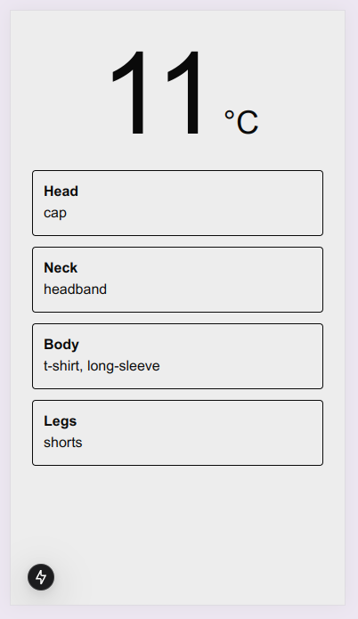 pobuchow's tweet photo. #2 Update: Cleaning up page layout
1⃣ created card component to display outfit recommendation items
2⃣ removed default browser input styling
3⃣ organised css classes with prettier-plugin-tailwindcss
#BuildingRunningOutfitApp https://t.co/eaAJrxIdPw