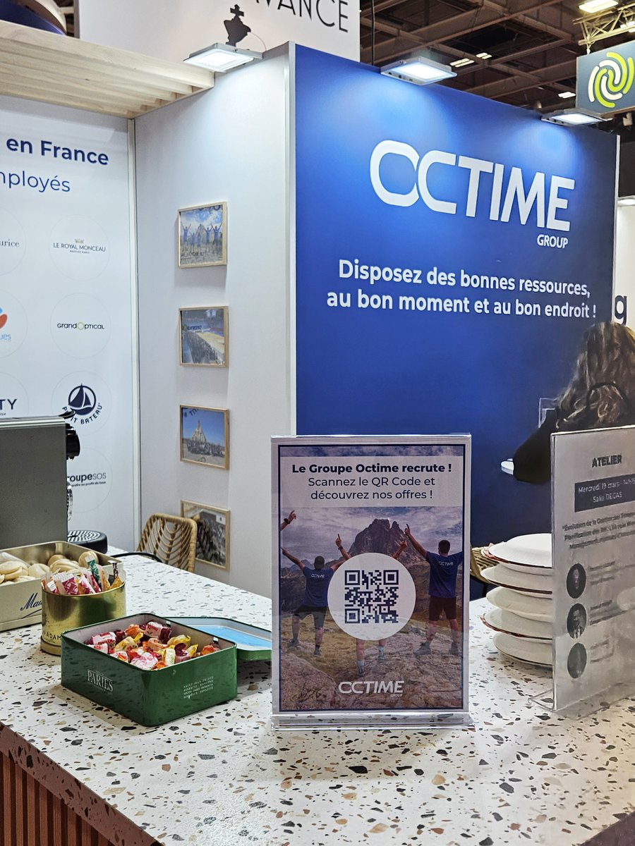 GroupeOctime's tweet image. [#SolutionsRH] 🚀 C’est parti ! Nos équipes vous accueillent sur le stand C14 au salon @Solutions_RH à Paris Expo !

Besoin d’une solution pour optimiser vos plannings, la gestion des temps ou les remplacements ? 
🤝 Venez échanger avec nos experts !