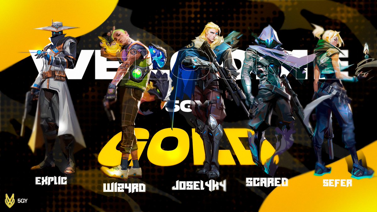 5GY eSports (@5gyesports) on Twitter photo Os presentamos nuestro segundo roster "5GY GOLD" para este split del CT.
🧑🍳@W1ZzZ44r
🧑🍳<a href="/EtyExplic/">VLT Explic</a>
🧑🍳<a href="/SeferFG19/">Sefer</a>
🧑🍳@Joselyky11
🧑🍳<a href="/gameover658/">gameover658</a>
🧑🍳@raulgomezz01
🎨<a href="/ruskivisuals/">Ruski</a>
#Go5GY Os presentamos nuestro segundo roster "5GY GOLD" para este split del CT.
🧑🍳@W1ZzZ44r
🧑🍳<a href="/EtyExplic/">VLT Explic</a>
🧑🍳<a href="/SeferFG19/">Sefer</a>
🧑🍳@Joselyky11
🧑🍳<a href="/gameover658/">gameover658</a>
🧑🍳@raulgomezz01
🎨<a href="/ruskivisuals/">Ruski</a>
#Go5GY