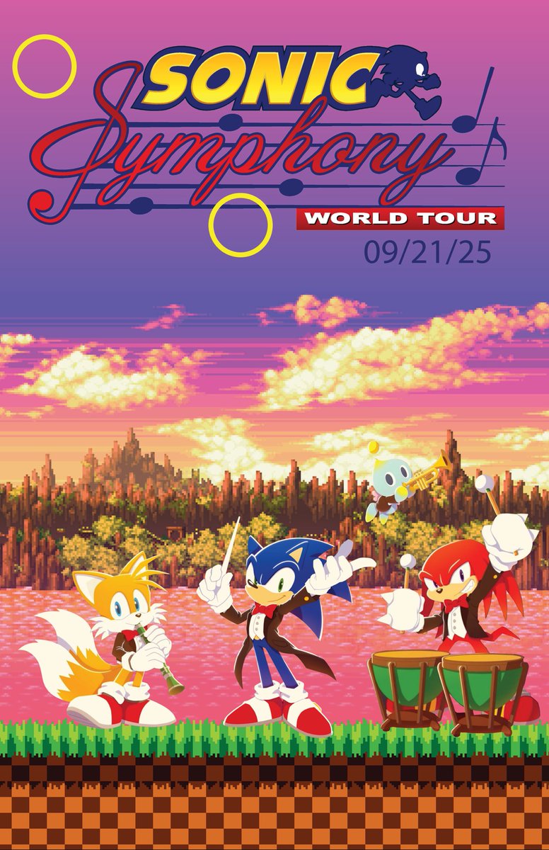 M_And_L_Master's tweet photo. I had a music poster design project so I made a sonic symphony poster (Not an official date). 
@sonicsymphtour @ShotaNakama https://t.co/nq23aXLSn4