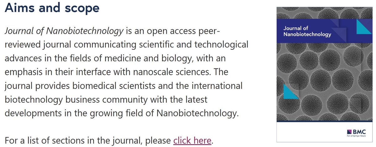 #awards The 2025 Journal of Nanobiotechnology (JNB) Rising Star Award is now open for nominations!

Up to 4 winners will be selected this year and nominations are due 5/15/2025.

Details can be found here: jnanobiotechnology.biomedcentral.com/rising-star-aw…
