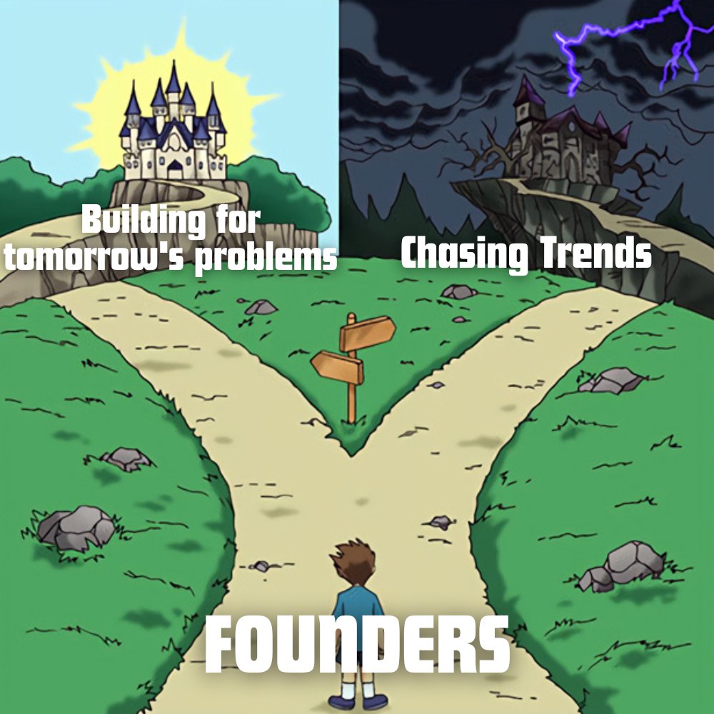 Your startup has an expiration date.

Founders often chase hot trends to get funding. But markets shift, trends die, and most founders get stuck.

After years of building startups, a key lesson stands out: adaptivity and resilience win.

Everyone knows the startup success myth: