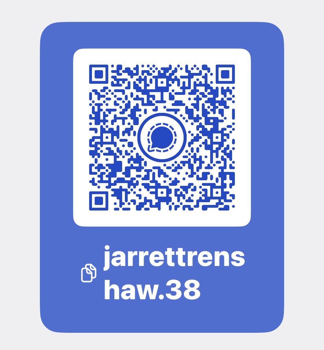 JarrettRenshaw's tweet image. Contact me securely on Signal