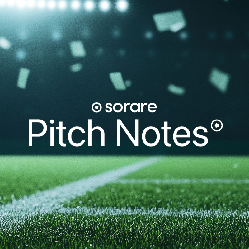 Sorare's tweet photo. 🏗 Our latest Pitch Notes 

What’s new in Sorare this week?

🔍 Scouting &amp; Trading Upgrades – Trade better &amp; scout smarter.
 💳 New payment method with Klarna
 🎯 International Nights – Hit the target &amp; share $20K in total cash prize!

All details👇