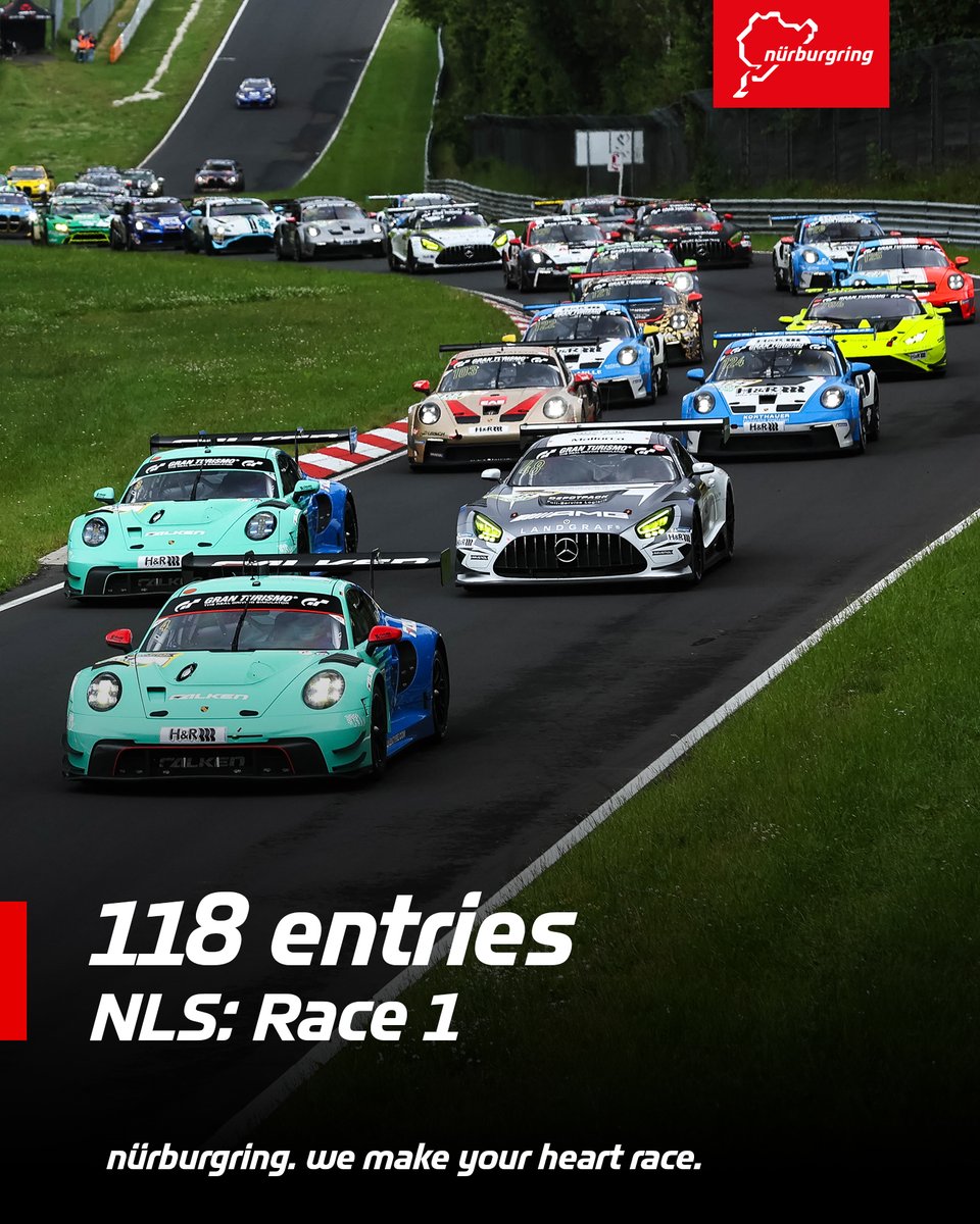 The first round of the 2025 ADAC Nürburgring Langstrecken-Serie is coming up!

118 cars will be on the grid to finally compete against each other again in the Green Hell - including 19 GT3s from 9 different brands 🤩🫱🏼‍🫲🏼

🗓️ Saturday, 22 March
Qualifying: 8:30 - 10 am 
Pitwalk: