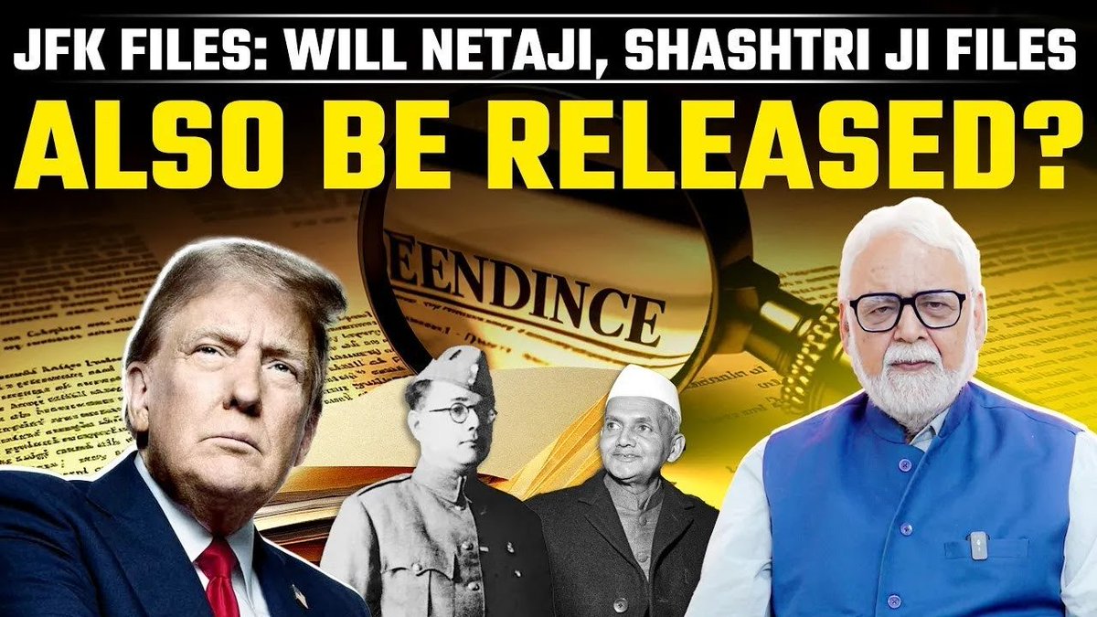 FrustIndian's tweet photo. Trump releases JFK files: Will Modi govt follow suit on Netaji, Shashtri ji classified files?
Watch Full Video: https://t.co/rSk58Fpnmu
#JFK #Trump #America #Netaji #Shashtri #PMModi https://t.co/ql1yQRDXHy