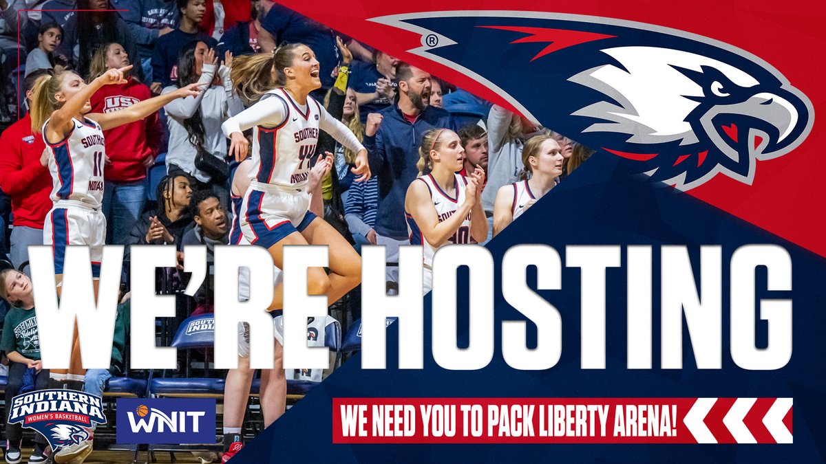 USI Athletics (@usiathletics) on Twitter photo ๐๐ค๐ง๐ ๐๐ค๐ค๐ฅ๐จ ๐๐ฉ ๐๐๐๐๐ง๐ฉ๐ฎ ๐ผ๐ง๐๐ฃ๐!๐
<a href="/usiwbb/">USI Womenโs Basketball</a> will host its second-round game of the 2025 Postseason <a href="/WomensNIT/">WNIT</a> on Sunday at 6 p.m. CT inside Liberty Arena, home of the Screaming Eagles! Tickets go on sale later today. More information at the link below.
๐ ๐๐ค๐ง๐ ๐๐ค๐ค๐ฅ๐จ ๐๐ฉ ๐๐๐๐๐ง๐ฉ๐ฎ ๐ผ๐ง๐๐ฃ๐!๐
<a href="/usiwbb/">USI Womenโs Basketball</a> will host its second-round game of the 2025 Postseason <a href="/WomensNIT/">WNIT</a> on Sunday at 6 p.m. CT inside Liberty Arena, home of the Screaming Eagles! Tickets go on sale later today. More information at the link below.
๐