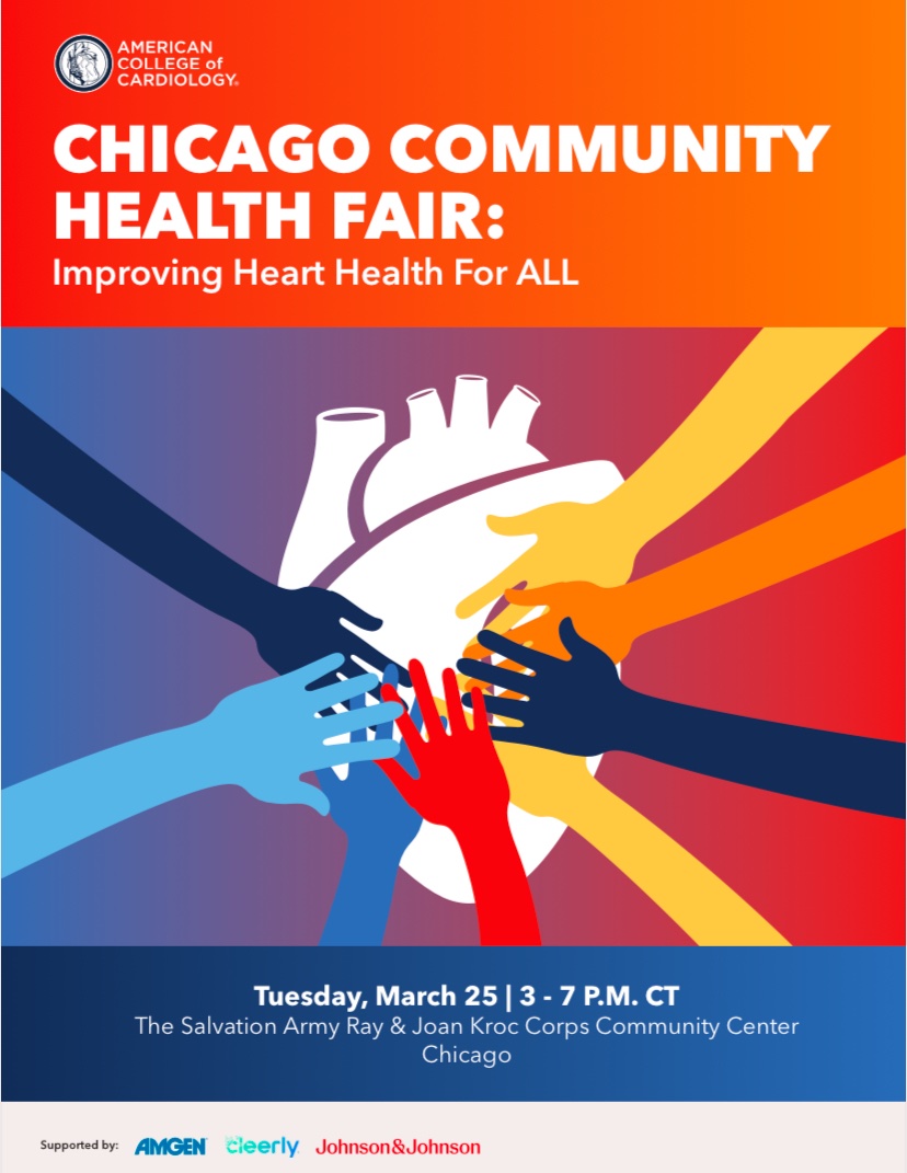 Nausheen Akhter, MD (@nakhtermd) on Twitter photo The #Chicago community is coming together! You don’t want to miss the <a href="/ACCinTouch/">American College of Cardiology</a> #ACC25 Health fair next Tuesday!! #Free labs, exercise and food prep demos, expert talks & much more. Thank you to the 60+ volunteers who are ready to help! <a href="/HFnursemaghee/">Maghee Disch RN, MSN, CHFN, FHFSA, AACC</a> <a href="/AkuaGAsare/">Akua G. Asare MD</a> #healthequity The #Chicago community is coming together! You don’t want to miss the <a href="/ACCinTouch/">American College of Cardiology</a> #ACC25 Health fair next Tuesday!! #Free labs, exercise and food prep demos, expert talks & much more. Thank you to the 60+ volunteers who are ready to help! <a href="/HFnursemaghee/">Maghee Disch RN, MSN, CHFN, FHFSA, AACC</a> <a href="/AkuaGAsare/">Akua G. Asare MD</a> #healthequity