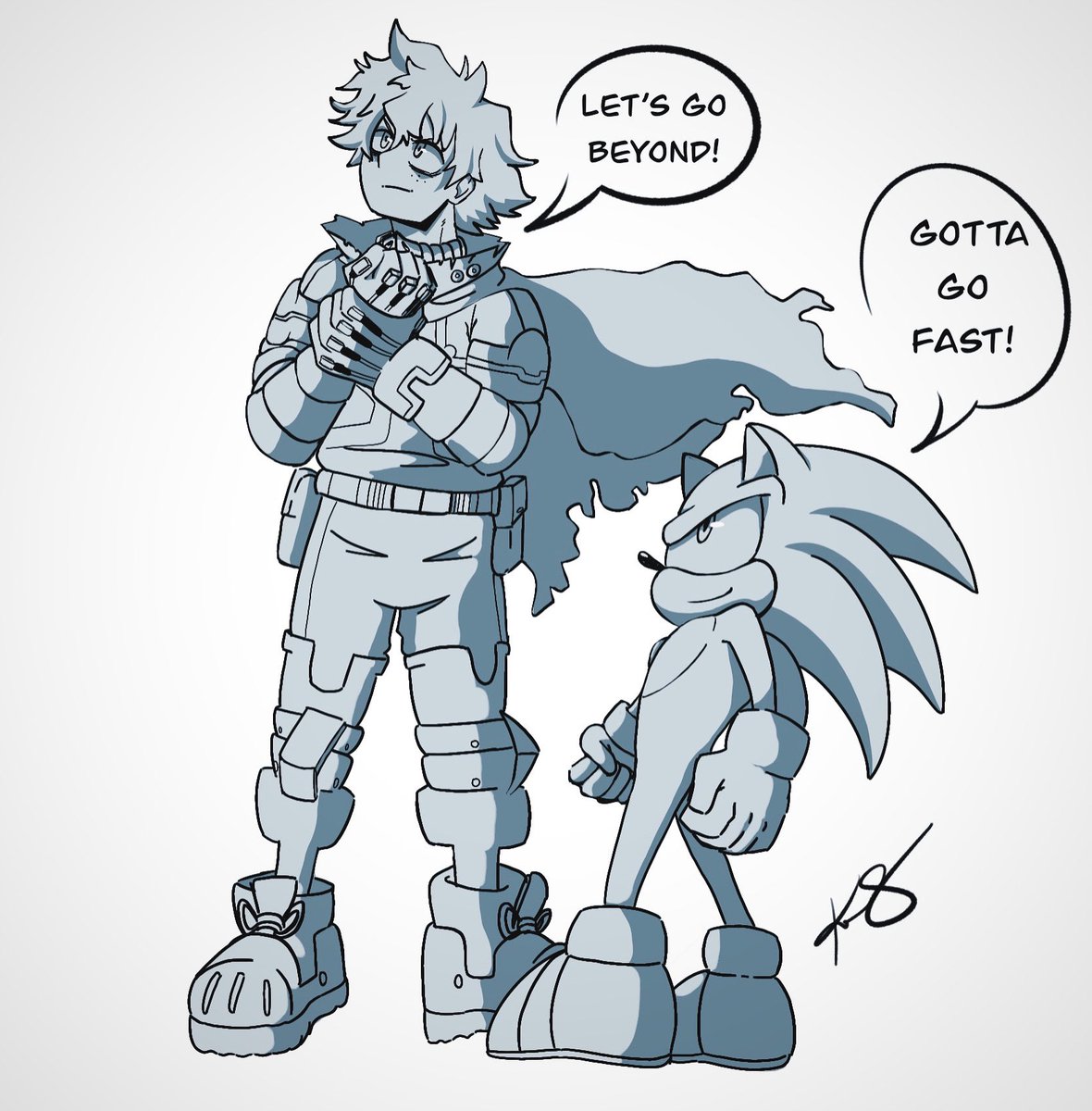 KiaraOliverVO's tweet photo. My Hero Academia X Sonic: Deku & Sonic
think they make a good duo!✨
•
•
•
#mha #myheroacademia #sonic #yousayrun #sega #bones #crunchyroll #deku #izukumidoriya #funamation #bokunoheroacademia #animefanart #digitalart #fypシ https://t.co/KGmmXVlF5s