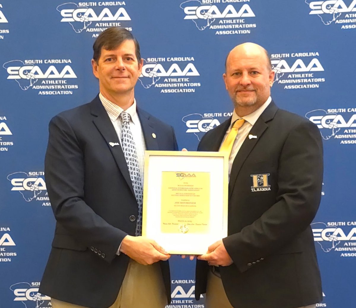 Proud to receive the SCAAA Nomination for the NIAAA Bruce D. Whitehead Distinguished Service Award <a href="/SouthCarolinaAD/">SCAAA</a>