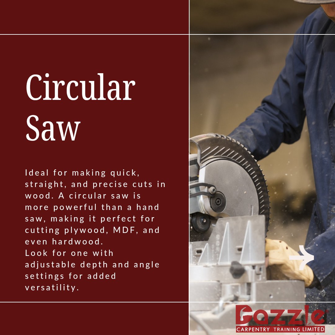 dazzlecarpentry's tweet photo. E S S E N T I A L Power Tools for Beginner Carpenters!

Starting your woodworking journey? Here are must-have power tools to help you work smarter and faster.

With these tools, your carpentry projects will be easier and more efficient! Which one do you use the most? https://t.co/hTDU2Y2TOJ