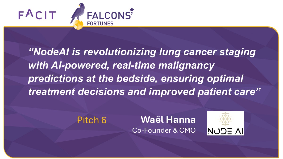 We are excited for Falcons' Fortunes pitch competition tomorrow! Looking forward to learning about 6 Ontario-made breakthrough cancer innovations. Here are 3 of the startups: