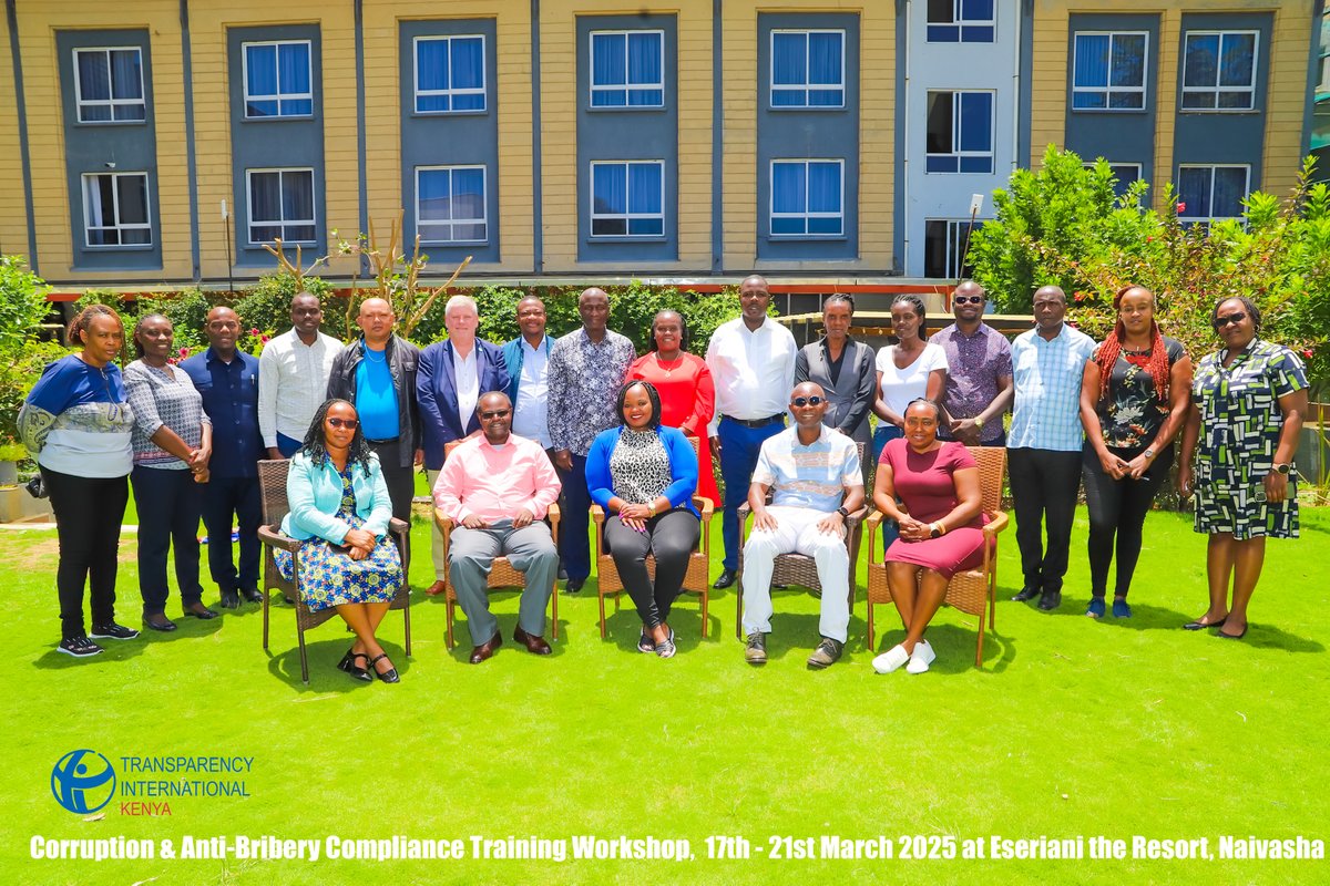 TIKenya's tweet photo. 📢 Building a Corruption-Free Workplace! 

This week, @TIKenya is hosting a comprehensive Anti-Corruption & Anti-Bribery Compliance Training to empower professionals with the knowledge and skills to tackle corruption in the workplace.

🔎 What is this training about?
🔹 Understanding corruption risks in the workplace
🔹 Learning how to prevent and respond to bribery and unethical practices
🔹 Gaining confidence to promote transparency and accountability
🔹 Developing modern strategies to uphold integrity in organizations

and so much more...

By taking part in this training, professionals are becoming champions of integrity and accountability, paving the way for ethical and transparent workplaces!

Has your organization missed out on this training? We shall have more capacity building trainings coming soon, be on the look out!